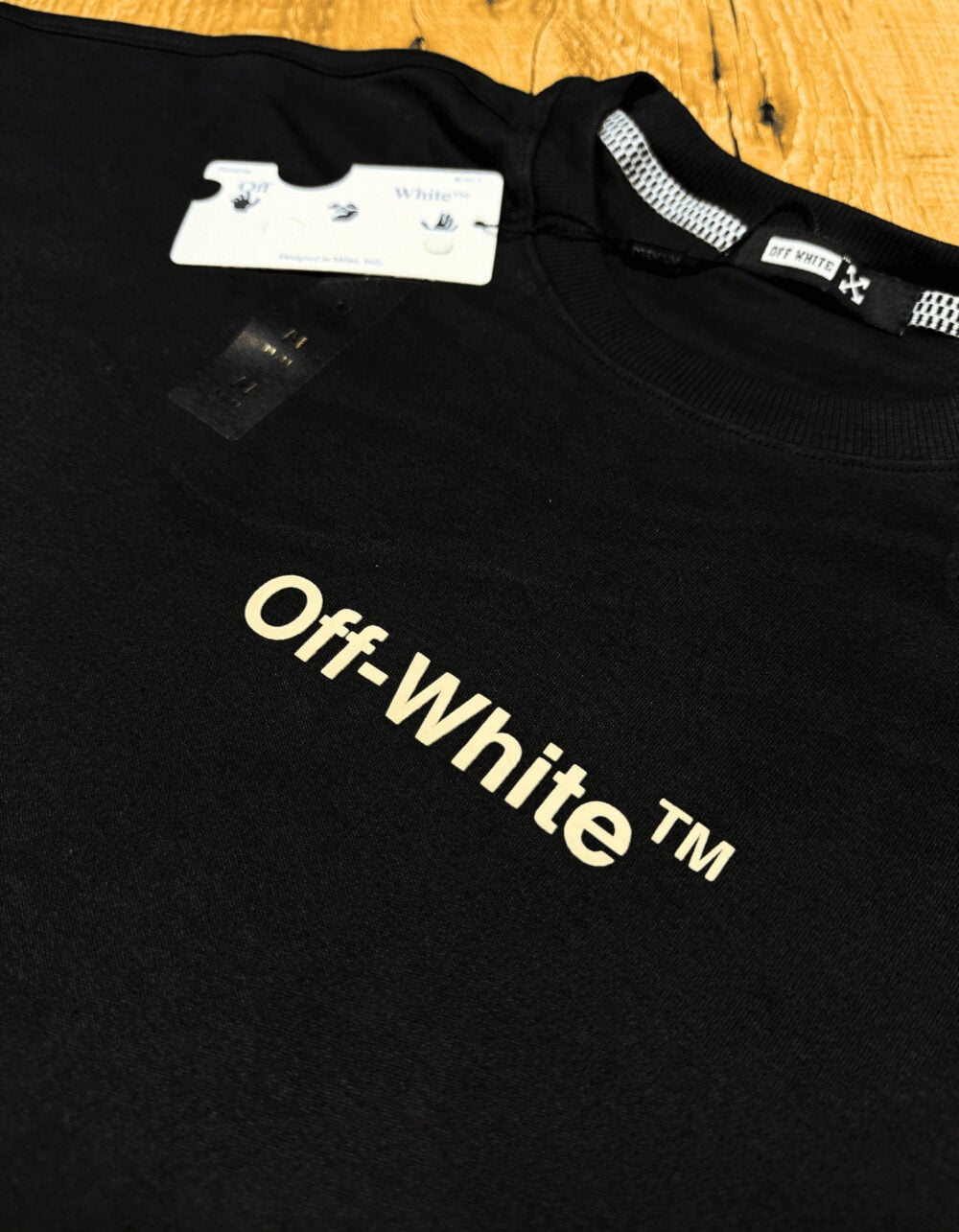 Oversized Suedine Off-White Black #o108 - Imagem 2