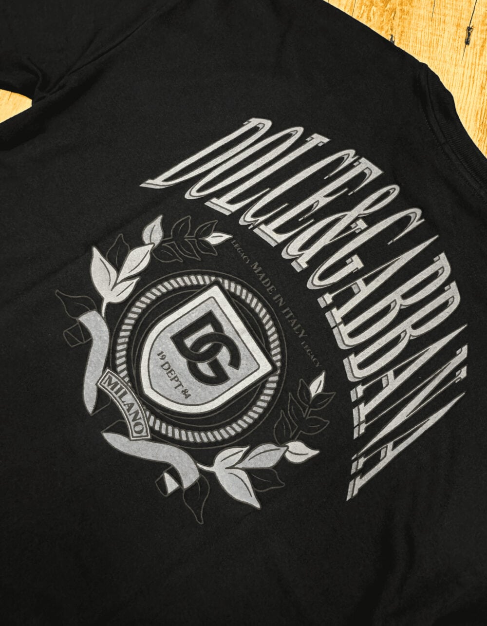 Oversized Suedine DG Made Black #o107 - Imagem 2