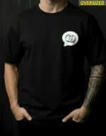 Oversized Suedine GC Sb Black #o118