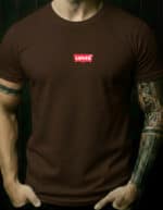 Camiseta LEV marrom #c166