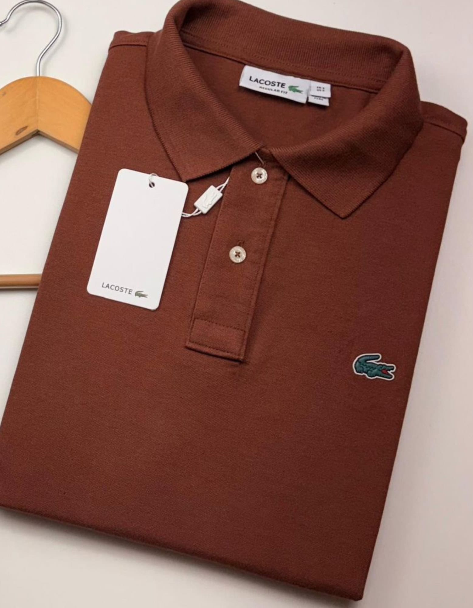 Cópia de Cópia de Cópia de Cópia de Cópia de Cópia de FORMA GRANDE (12) Polo Elastano Lac Marrom #CP351 - Imagem 1