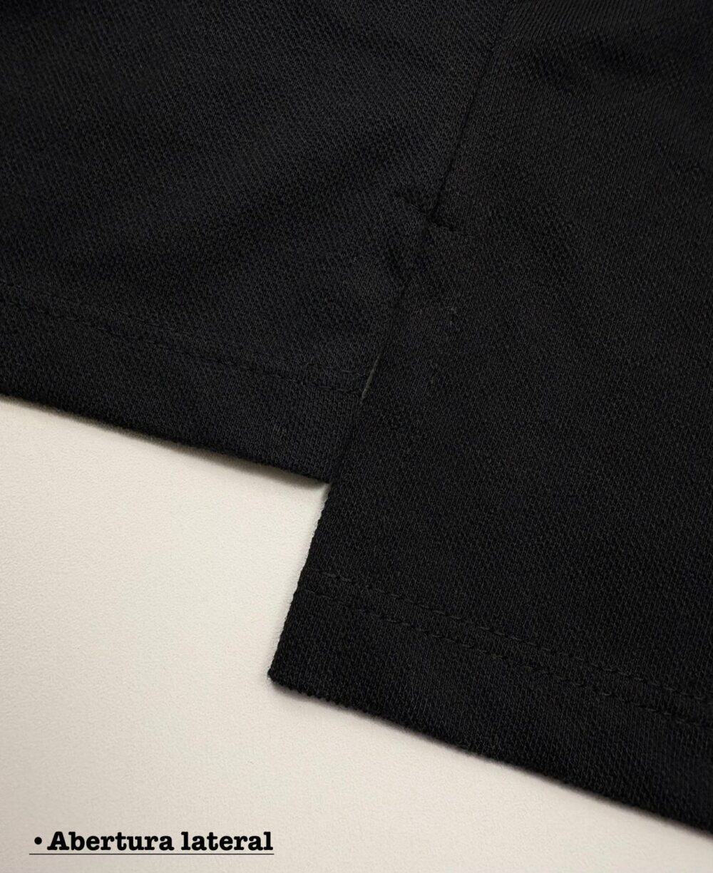 Polo Elastano Lac Preta #CP353 - Imagem 3
