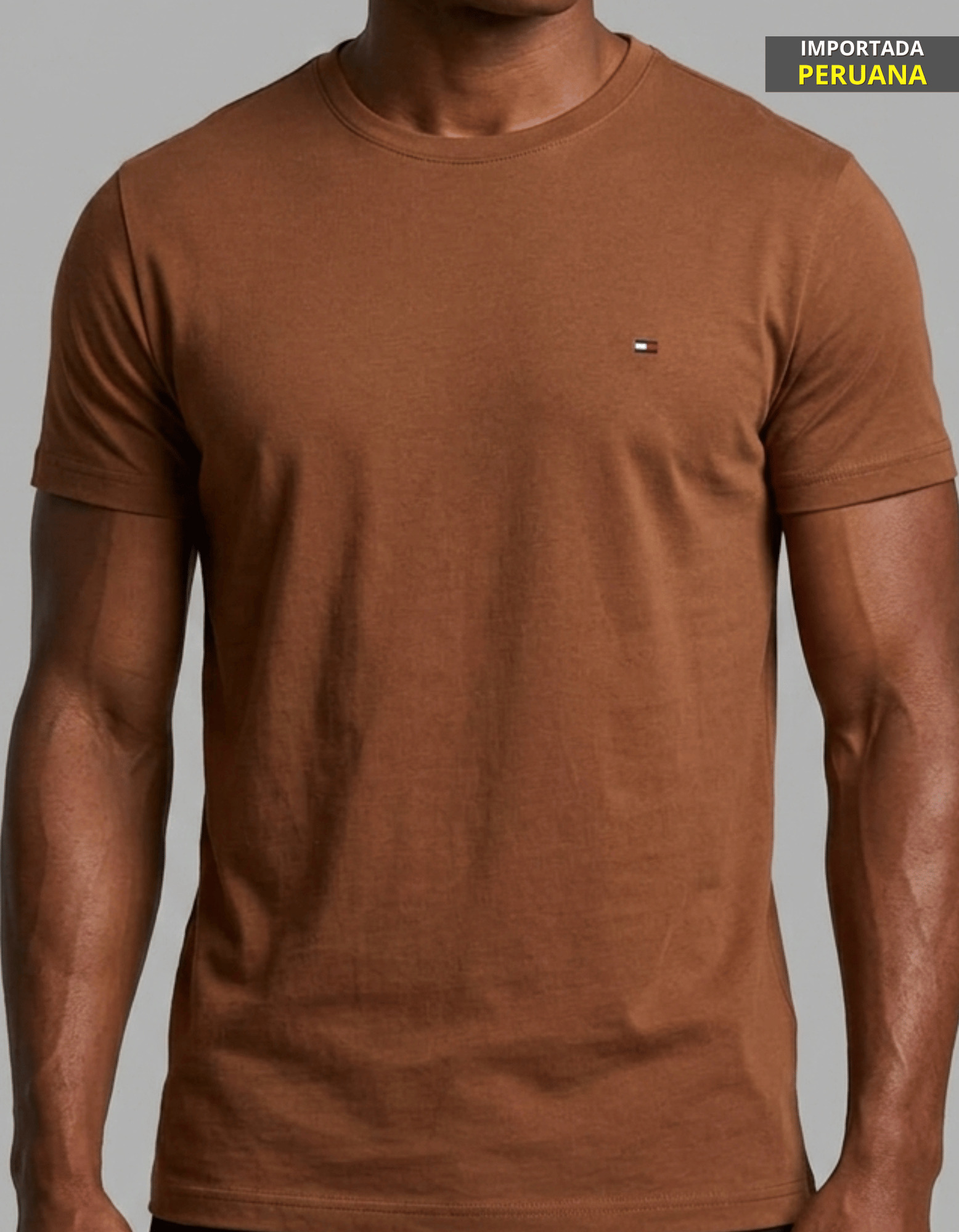 Cópia de Cópia de Cópia de Cópia de Cópia de Cópia de Cópia de Cópia de Cópia de Cópia de Cópia de Cópia de FORMA GRANDE (4) Camiseta Peruana TH Marrom #i336 - Imagem 1