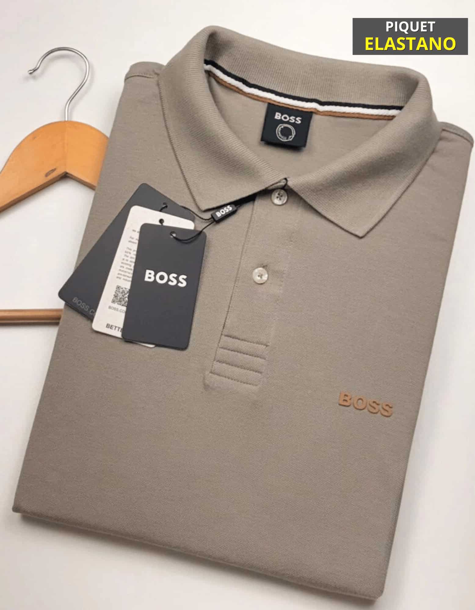 Cópia de Cópia de Cópia de Cópia de Cópia de Cópia de Cópia de Cópia de Cópia de FORMA GRANDE (41) Polo Elastano Hugo Cinza #CP366 - Imagem 1