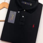 Polo Elastano Ralph Preta #CP368