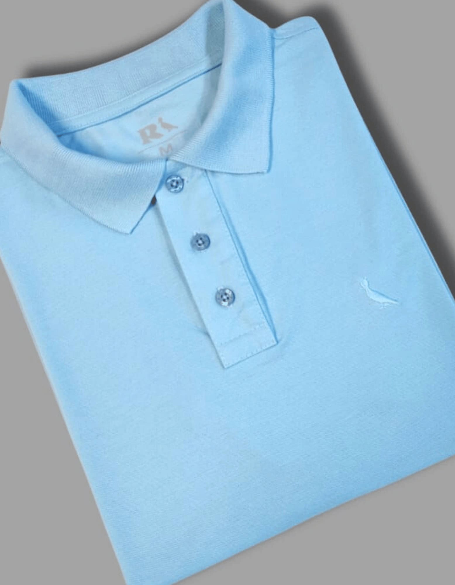 Cópia de Cópia de Cópia de Cópia de Cópia de Cópia de Cópia de Cópia de Cópia de FORMA GRANDE (89) Polo Piquet Azul #CP359 - Imagem 1
