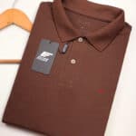 Polo Elastano ELL Marrom #CP378