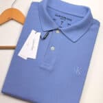 Polo Elastano C K J Azul #CP380