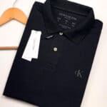 Polo Elastano C K J Preto #CP379