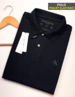 Polo Elastano C K J Preto #CP379
