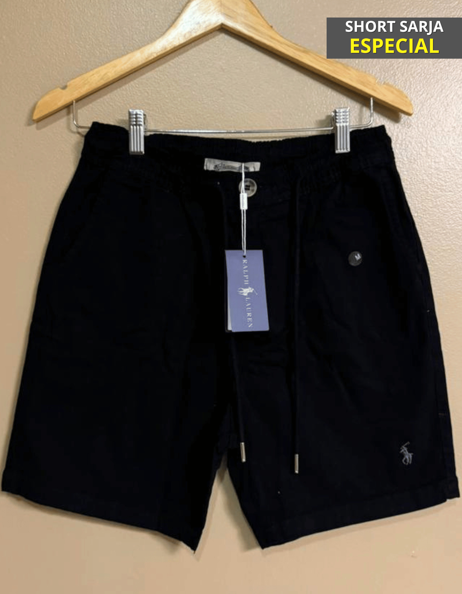 Cópia de Cópia de Cópia de Cópia de Cópia de Cópia de Cópia de Cópia de Cópia de Cópia de Cópia de Cópia de Cópia de Cópia de Cópia de FORMA GRANDE (58) Short Sarja Ralph Preto #S82 - Imagem 1