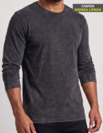 Camisa Manga Longa Marmorizada #c612