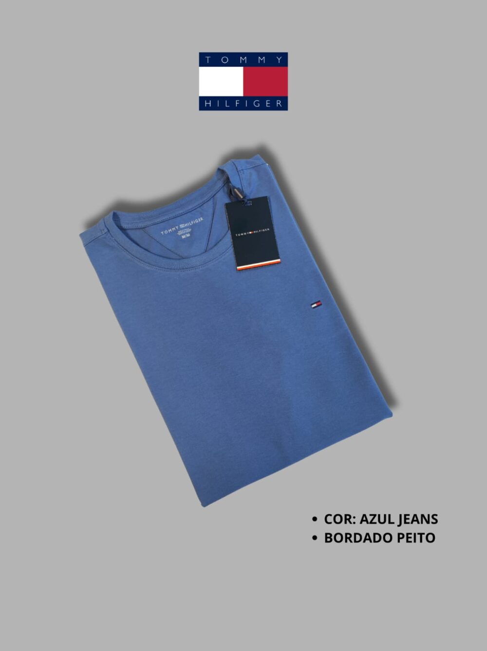 Camiseta Importada TH Azul #i355 - Imagem 2