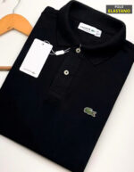 Polo Elastano LAC Preta #CP417