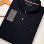Polo Elastano TOM. Preta #CP422