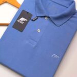 Polo Elastano E L L Azul #CP435