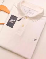 Polo Elastano E L L Branca #CP434