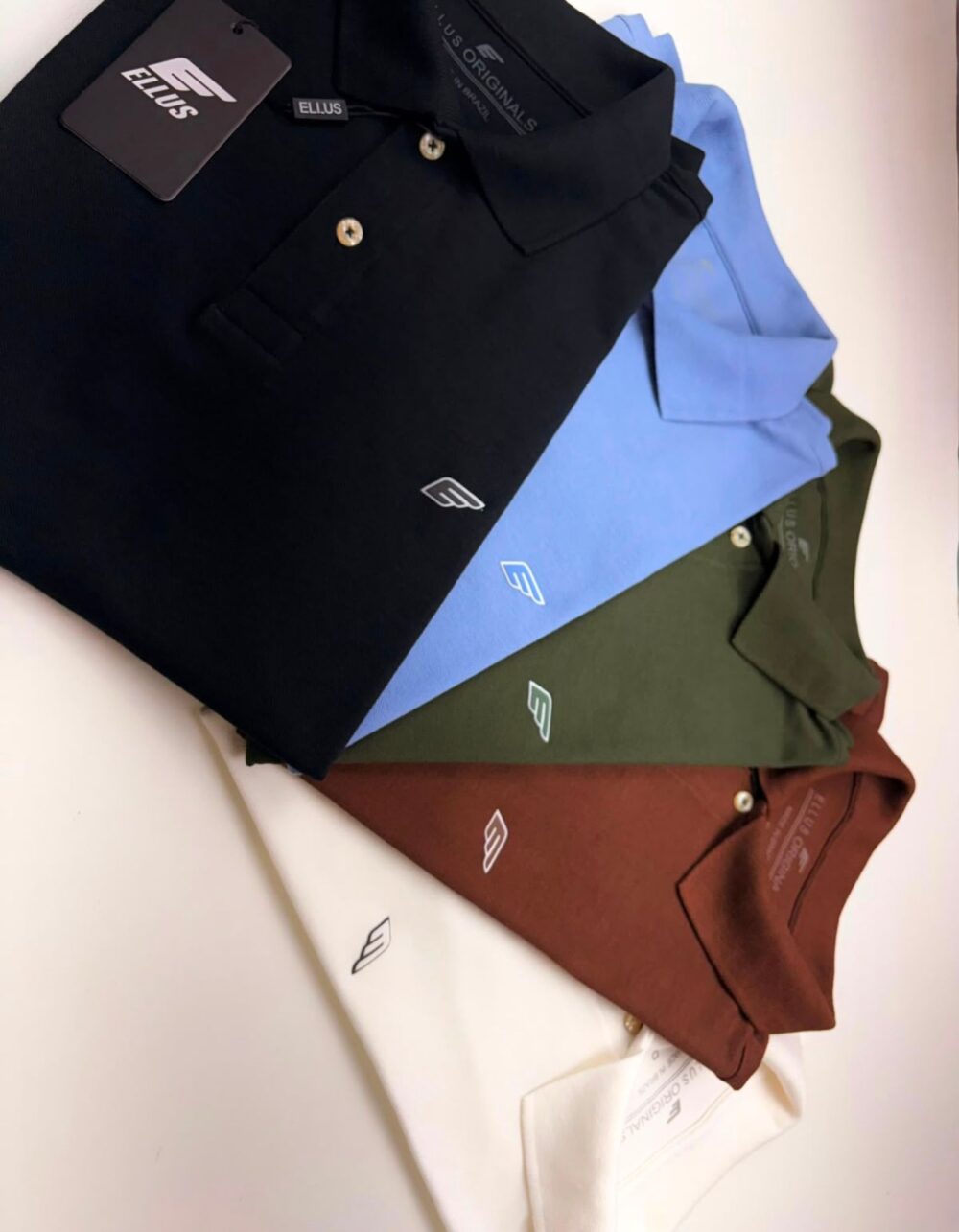 Polo Elastano E L L Preto #CP438 - Imagem 3