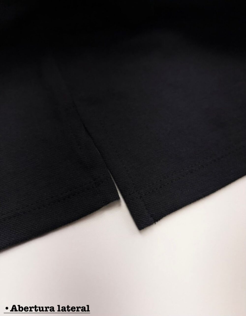 Polo Elastano E L L Preto #CP438 - Imagem 5