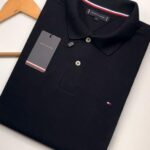 Polo Elastano T O M Preta #CP449