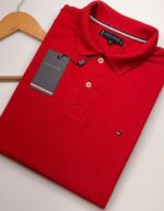 Polo Elastano T O M Vermelho #CP447