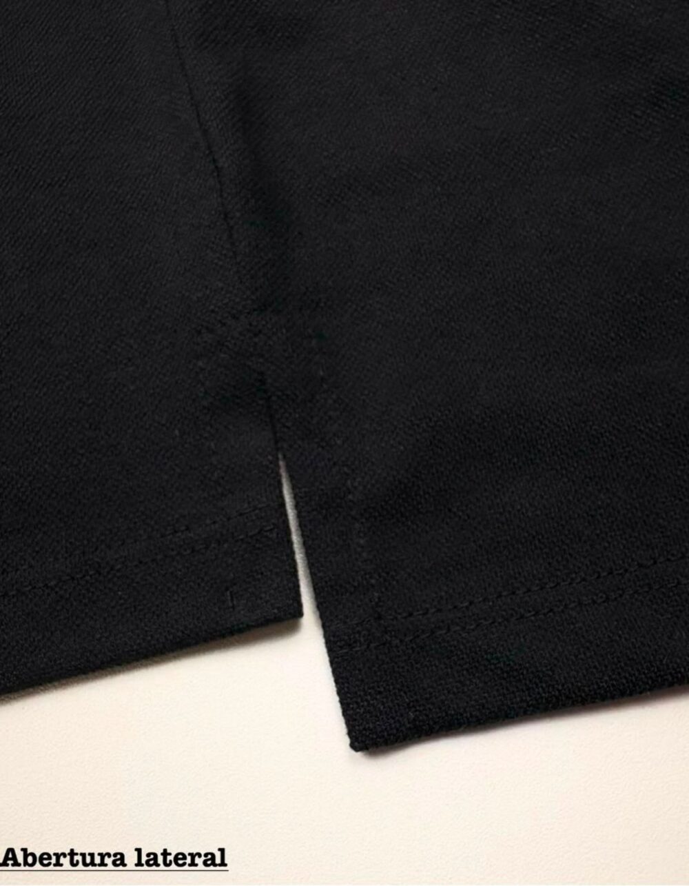 Polo Elastano A C S Preto #CP444 - Imagem 4
