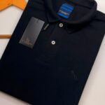 Polo Elastano A C S Preto #CP444