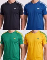 Kit 4 Camisetas Especiais Retrô Adid Bordada Masculina