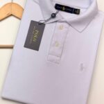 Polo Elastano R A L Branco #CP451