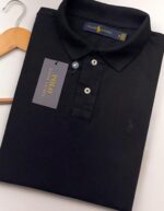 Polo Elastano R A L Preto #CP455