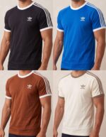 Kit 4 Camisetas Especiais Retrô Adid Relevo Masculina