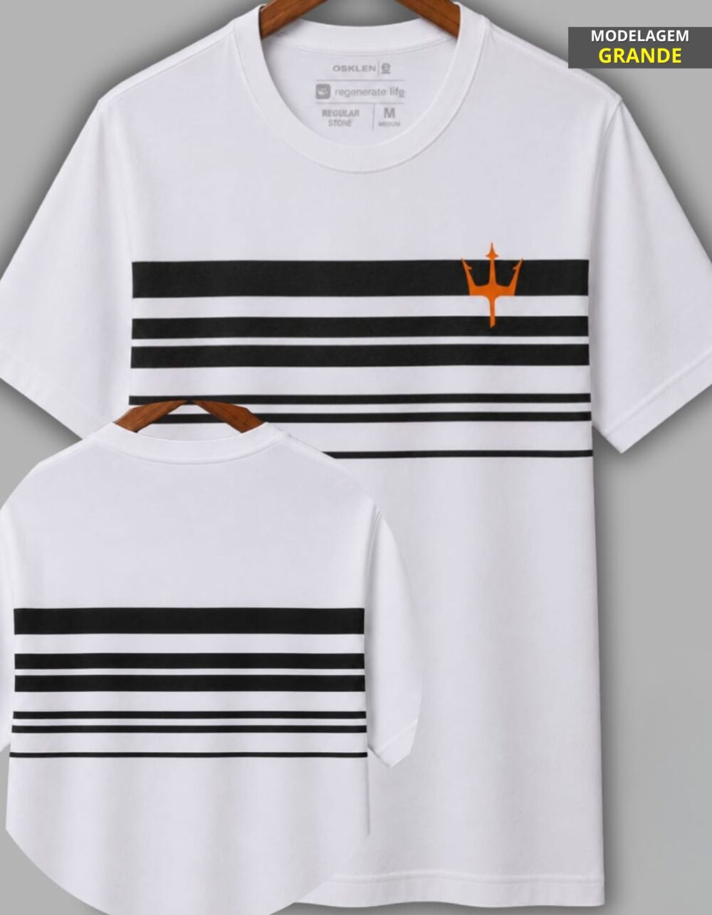 Kit 5 Camisetas Premium O S K Masculina - Imagem 2