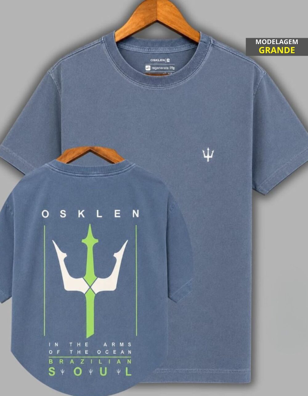 Kit 3 Camisetas Premium O S K Masculina #k103 - Imagem 3