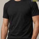 Camiseta Lisa Modelagem Grande Preto #d102