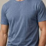 Camiseta Lisa Modelagem Grande Azul #d100