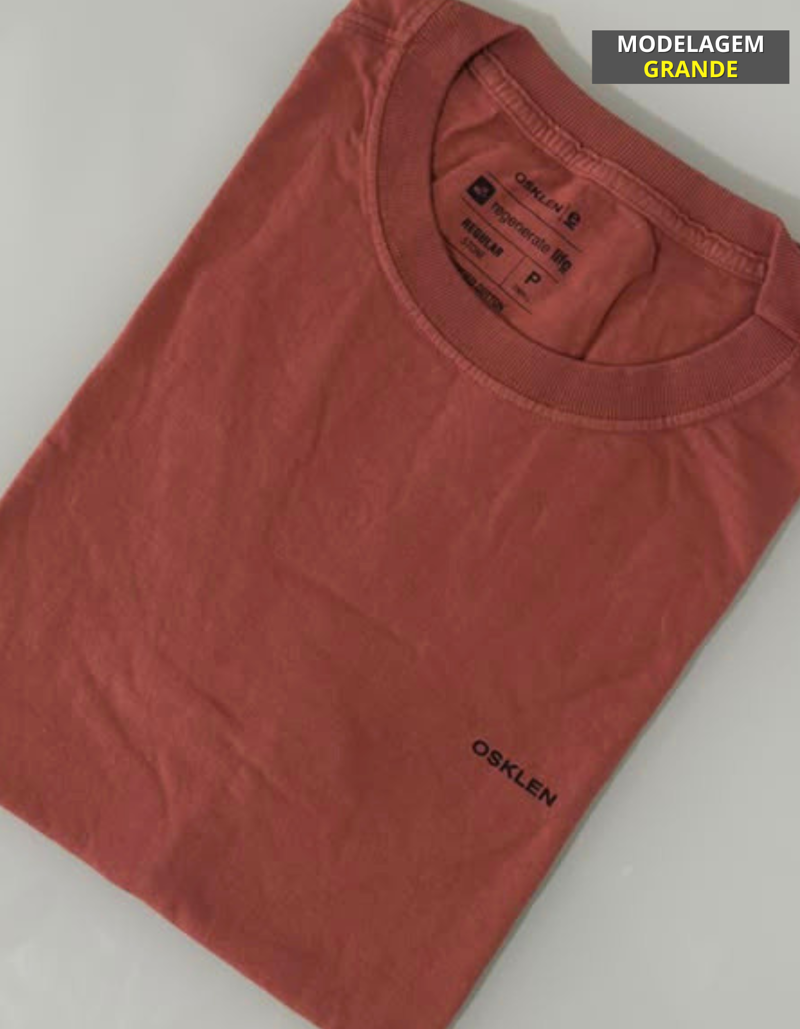 Cópia de Cópia de Cópia de Cópia de Cópia de Cópia de Cópia de Cópia de Cópia de Cópia de Cópia de FORMA GRANDE (33) Camiseta O S K Terracota #c932 - Imagem 1