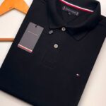 Polo Elastano T O M Classic Preto #CP467