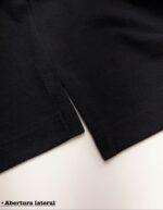Polo Elastano T O M Classic Preto #CP467 - Imagem 3