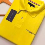 Polo Elastano T O M Amarelo #CP456