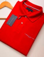 Polo Elastano T O M Vermelho #CP457