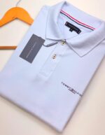 Polo Elastano T O M Branco #CP458