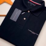 Polo Elastano T O M Preto #CP460