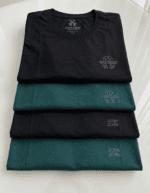 Kit 4 Camisetas Premium J O H N Essential Black & Green