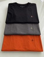 Kit 3 Camisetas Premium A R A Bordada Cores Mais Vendidas