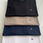 Kit 4 Camisetas Premium A R A Basic Masculina