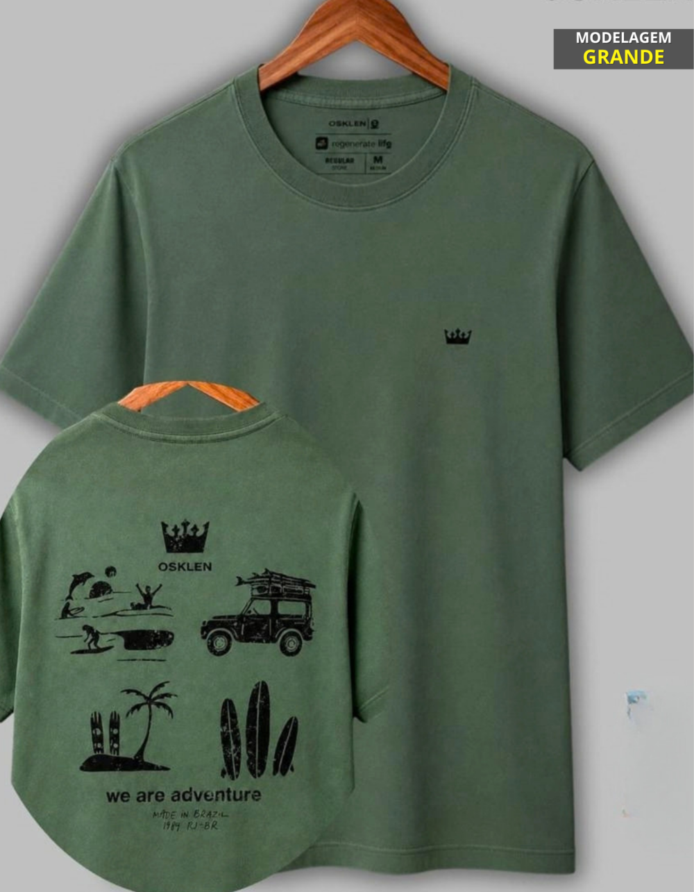 Kit 6 Camisetas O S K Masculina Mais Vendida - Imagem 5