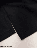 Polo Elastic T O M Preto #CP497 - Imagem 4