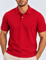 Polo Elastic Minimal Vermelho #CP491