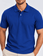 Polo Elastic Minimal Azul #CP489