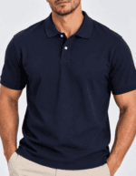 Polo Elastic Minimal Marinho #CP490